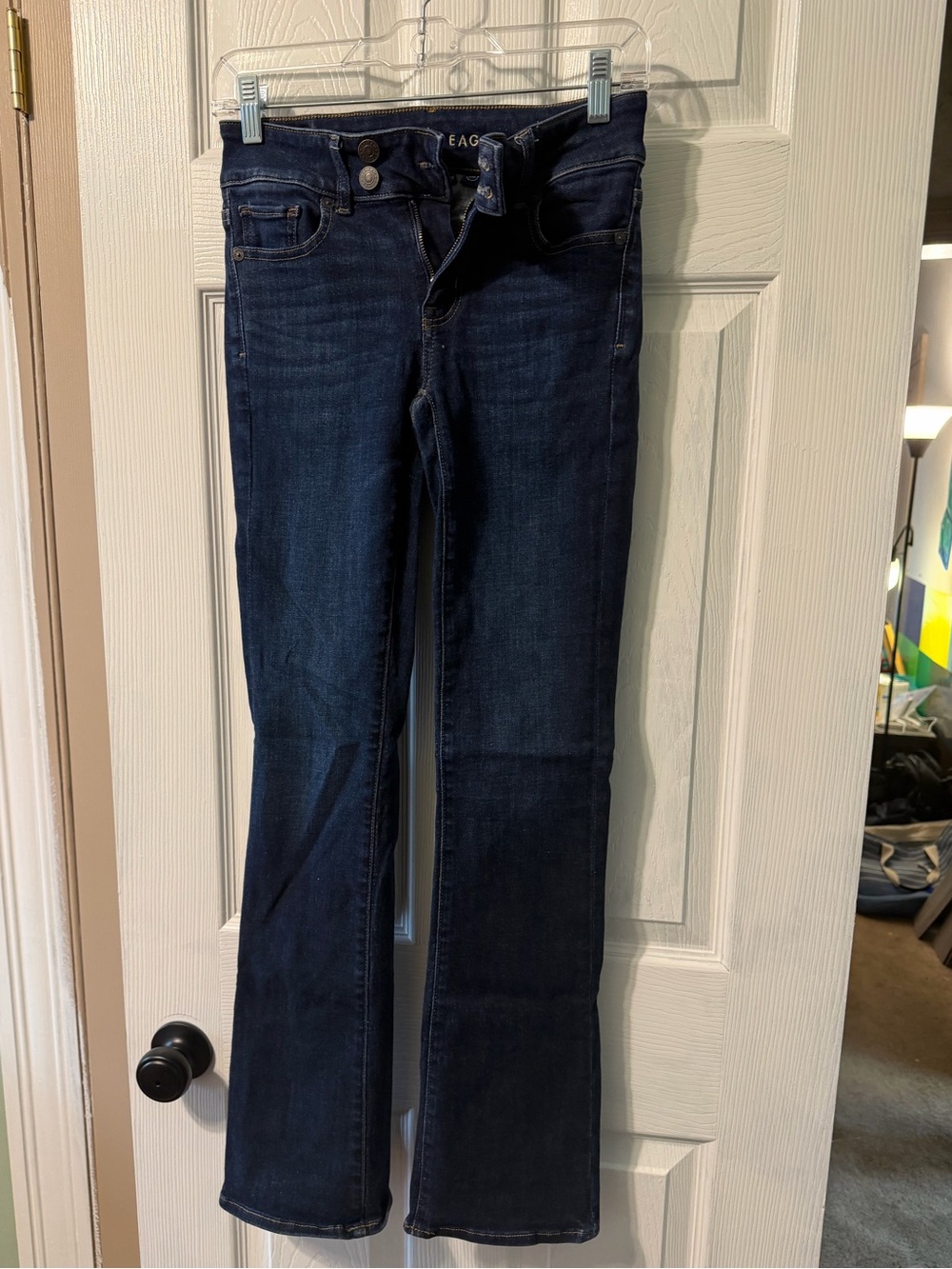 American Eagle Outfitters Dark Indigo Flare Jeans - Women's